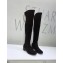 Stuart Weitzman Heel 4.5cm Midland Almond Toe Over-the-knee Boots Black