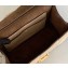 Fendi Geometric Glossy Vintage Suede and Leather Kan U Medium Bag Beige 2019