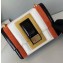 Fendi Geometric Glossy Vintage Suede and Leather Kan U Medium Bag Multicolor White 2019