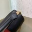 Fendi Stamp Leather Medium Double F Bag Black