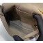Fendi Stamp Glazed Fabric Mini Double F Bag Light Brown