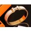 Hermes Clic H Narrow Bracelet White/Yellow Gold