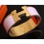 Hermes Clic Clac H Wide Bracelet Pink/Yellow Gold