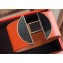 Hermes 2002 Manchette Wide Bracelet Orange