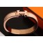 Hermes Clic H Narrow Bracelet Nude/Pink Gold