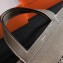 Hermes Halzan Togo Calfskin Leather Bag Dark Grey