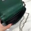 Prada Cahier Studded Calf Leather Bag 1BL004 Black/Green 2018