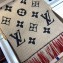 Louis Vuitton Logomania Duo Scarf M73886 Beige 39x180cm 2019