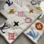 Louis Vuitton Monogram Constellation Fur Scarf MP2439 180x25cm White 2019