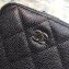 Chanel Clutch with Chain Phone Bag 70655 in Grained Calfskin Black/Silver