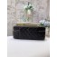 Chanel Medium Cosmetic Case Pouch Clutch Bag 31108 in Lambskin Black