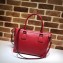 Gucci Interlocking G Charm Leather Tote Bag 449659 Red