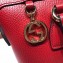 Gucci Interlocking G Charm Leather Tote Bag 449659 Red