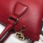 Gucci Interlocking G Charm Leather Tote Bag 449659 Red