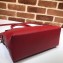Gucci Interlocking G Charm Leather Tote Bag 449659 Red