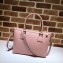 Gucci Interlocking G Charm Leather Tote Bag 449659 Pink