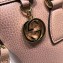 Gucci Interlocking G Charm Leather Tote Bag 449659 Pink