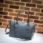 Gucci Interlocking G Charm Leather Tote Bag 449659 Gray