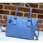 Gucci Interlocking G Charm Leather Tote Bag 449659 Sky Blue
