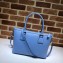 Gucci Interlocking G Charm Leather Tote Bag 449659 Sky Blue