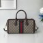 Gucci Web Ophidia GG Top Handle Medium Bag 524532 Coffee