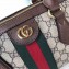 Gucci Web Ophidia GG Top Handle Medium Bag 524532 Coffee