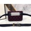 Gucci GG Wool Belt Bag 598181 Dark Blue 2019
