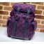 Gucci Small GG Wool Backpack Bag 598184 Dark Blue 2019