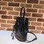 Gucci Leather Web Ophidia Small Bucket Bag 610846 Black