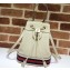 Gucci Leather Web Ophidia Small Bucket Bag 610846 White