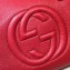 Gucci Leather Soho Top Handle Bag 308362 Red
