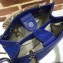 Gucci Leather Bamboo Shopper Small Shoulder Tote Bag 336032 Blue