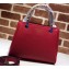 Gucci Leather Bamboo Shopper Small Shoulder Tote Bag 336032 Red