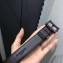 Saint Laurent Width 3cm Monogramme Belt With Square Buckle In Leather So Black