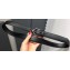Saint Laurent Width 2.5cm Belt With Triangle Buckle In Leather Black/Silver