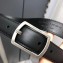 Saint Laurent Width 2.5cm Belt With Paved Buckle In Leather Black/Silver