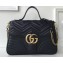 Gucci GG Marmont Medium Top Handle Bag 498109 Black