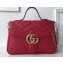 Gucci GG Marmont Medium Top Handle Bag 498109 Red
