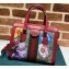 Gucci Web Ophidia GG Flora Print Small Tote Bag 547551 Red