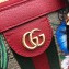 Gucci Web Ophidia GG Flora Print Small Tote Bag 547551 Red