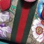 Gucci Web Ophidia GG Flora Print Small Tote Bag 547551 Red