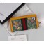 Gucci Web Ophidia GG Flora Zip Around Wallet 523154 Yellow