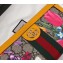 Gucci Web Ophidia GG Flora Zip Around Wallet 523154 Yellow