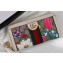 Gucci Web Ophidia GG Flora Zip Around Wallet 523154 White