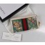 Gucci Web Ophidia GG Flora Zip Around Wallet 523154 White