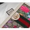 Gucci Web Ophidia GG Flora Zip Around Wallet 523154 White