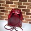 Gucci Leather Ophidia Medium Bucket Backpack Bag 550189 Red