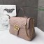 Gucci GG Marmont Medium Top Handle Bag 498109 Nude