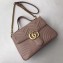 Gucci GG Marmont Medium Top Handle Bag 498109 Nude