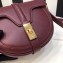 Celine Small Besace 16 Bag in Satinated Calfskin Burgundy 2019